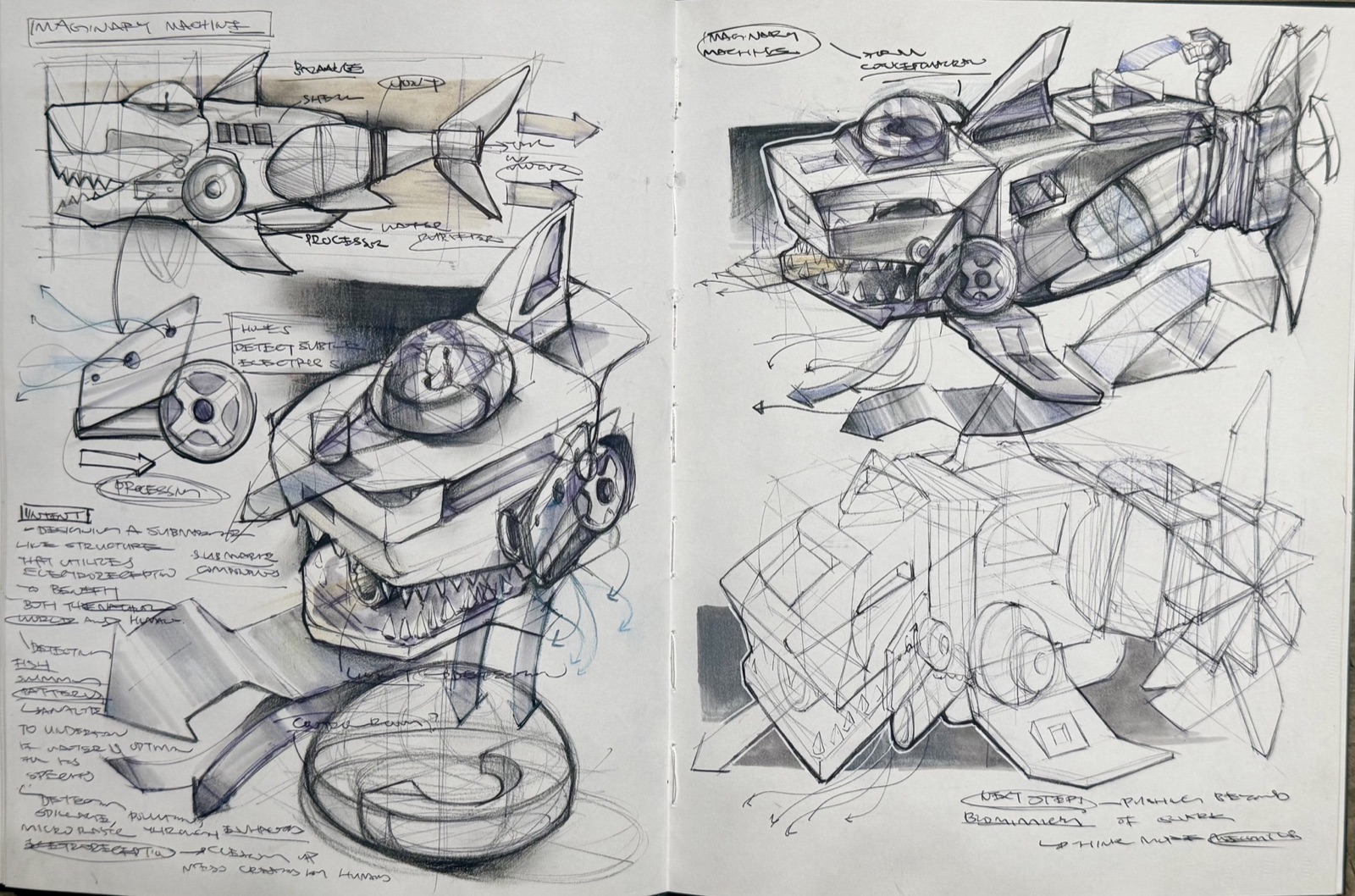 Sketchbook spread
