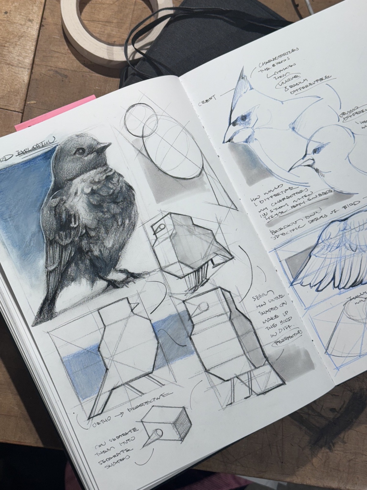 Sketchbook spread