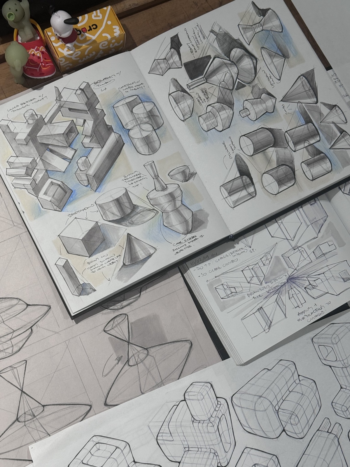Sketchbook spread