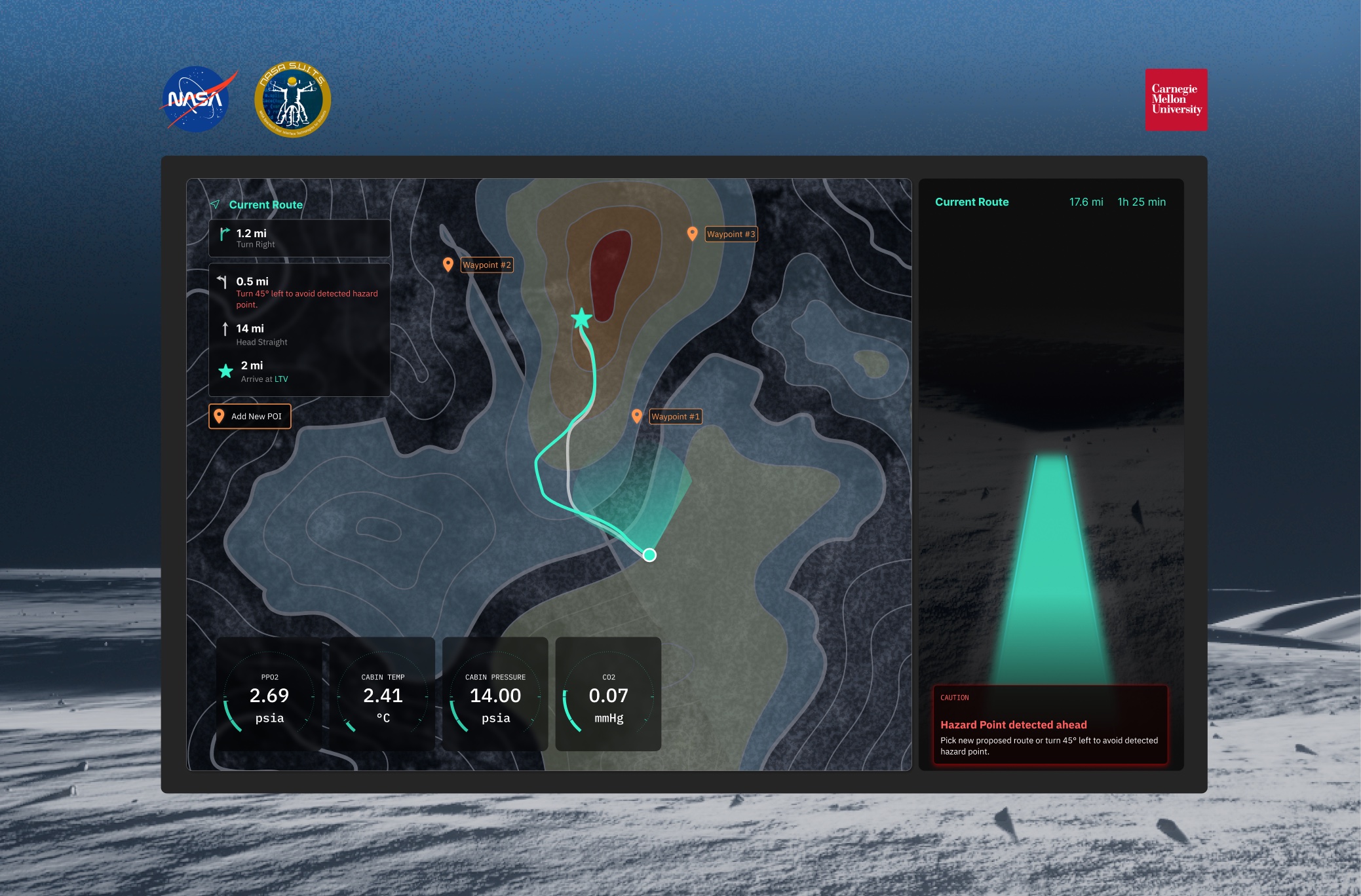 RESNIK lunar rover navigation interface